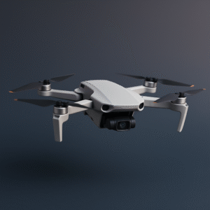 صورة طائرة بدون طيار رمادية مدمجة مع كاميرا