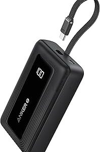 انكر باور بانك من زولو، شاحن محمول عالي السرعة 20,000mAh 30 واط مع كيبل USB-C مد