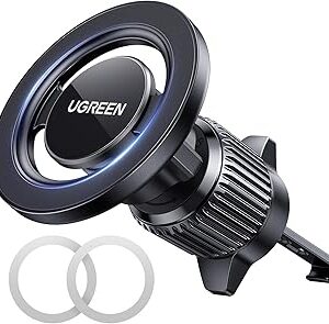 يوجرين حامل جوال للسيارة ماجسيف مغناطيسي، [دوران 360 درجة فائق الثبات]، قفل تلقا