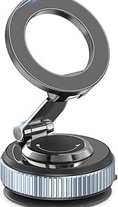 حامل جوال مغناطيسي مطور للسيارة، حامل جوال قابل للدوران 360° لماج سيف بمغناطيس ق