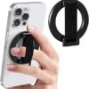مقبض جوال ماج سيف مع حزام اصبع من ازوني، حامل حلقي مغناطيسي للايفون، مقبض جوال م