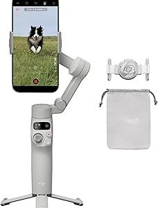 حهاز تثبيت جيمبال اوسمو موبايل 7 بحامل 3 القوائم مدمج وثلاثي المحاور واكتيف تراك