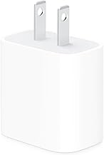 Apple 20W USB-C Compact Power Adapter: Fast and Convenient Charging, Type C Wall Charger