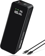 27000mah Power Bank, High Capacity 3-Port Laptop Portable Charger, 120W Fast Charging, Smart Display for Outdoor Work, Compatible with