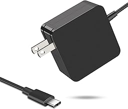 65W USB C Power Adapter, Fiattigear Type C Power PD Wall Fast Charger Compatible with Mac Book Pro, Dell Latitude, Lenovo, Huawei Matebook