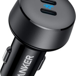 شاحن من انكر بتقنية USB، متوافق مع الهواتف الخلوية والتابلت، بمنفذين