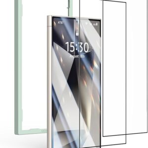 يوجرين واقي شاشة سامسونج جالاكسي S24 الترا HD واضح [ترقية منحني 3D] [سهل التركيب