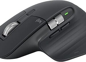 Logitech MX Master 3S - Wireless Performance Mouse with Ultra-fast Scrolling, Ergo, 8K DPI, Track on Glass, Quiet Clicks, USB-C, Bluetooth