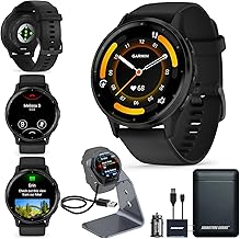 Garmin Venu 3 Running GPS Smartwatch with AMOLED Display, Advanced Health, Fitness Features, Up to 14 Day Battery Life with Signature Power