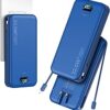 20000mAh Ultra-Portable-Charger-Power-Bank PD20W with Built in Cables&AC Wall Plug,Fast Charging Cell Phone Charger Battery Pack,LED