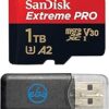 SanDisk 1TB MicroSD Card Extreme Pro Compatible with Insta 360 X5, X4 and Ace Pro 2 Cameras with Up to 200 MB/s Read Speed