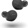 Jabra Elite 75t Black Voice Assistant Enabled True Wireless Earbuds with Charging Case (Renewed)