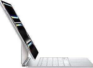 Apple iPad Magic Keyboard Case for iPad Pro 13-inch (QWERTY English) White (Renewed)