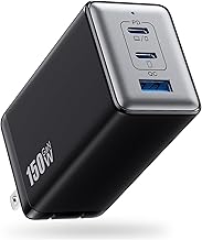 150W USB C Charger Block,GaN III Compact Foldable Wall Charger 3 Port Fast Charging Station,PD QC PPS Portable USB C Hub 100W Laptop Adapter for MacBook Pro/Air,iPad,iPhone 17/Pro,Galaxy S24,Dell etc