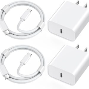 iPhone 17 Charger Fast Charging,iPhone USB C Fast Charger & 2Pack 3FT Type C USBC to C Woven Cable Cord for Apple iPhone 17/17 Pro Max/17 Pro/Air/16 Pro Max/16 Plus/15,iPad Pro/Air/Mini,iPad 11th/