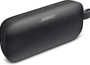 Bose SoundLink Flex Bluetooth Portable Speaker, Wireless Waterproof Speaker for Outdoor Travel - Black (Renewed)